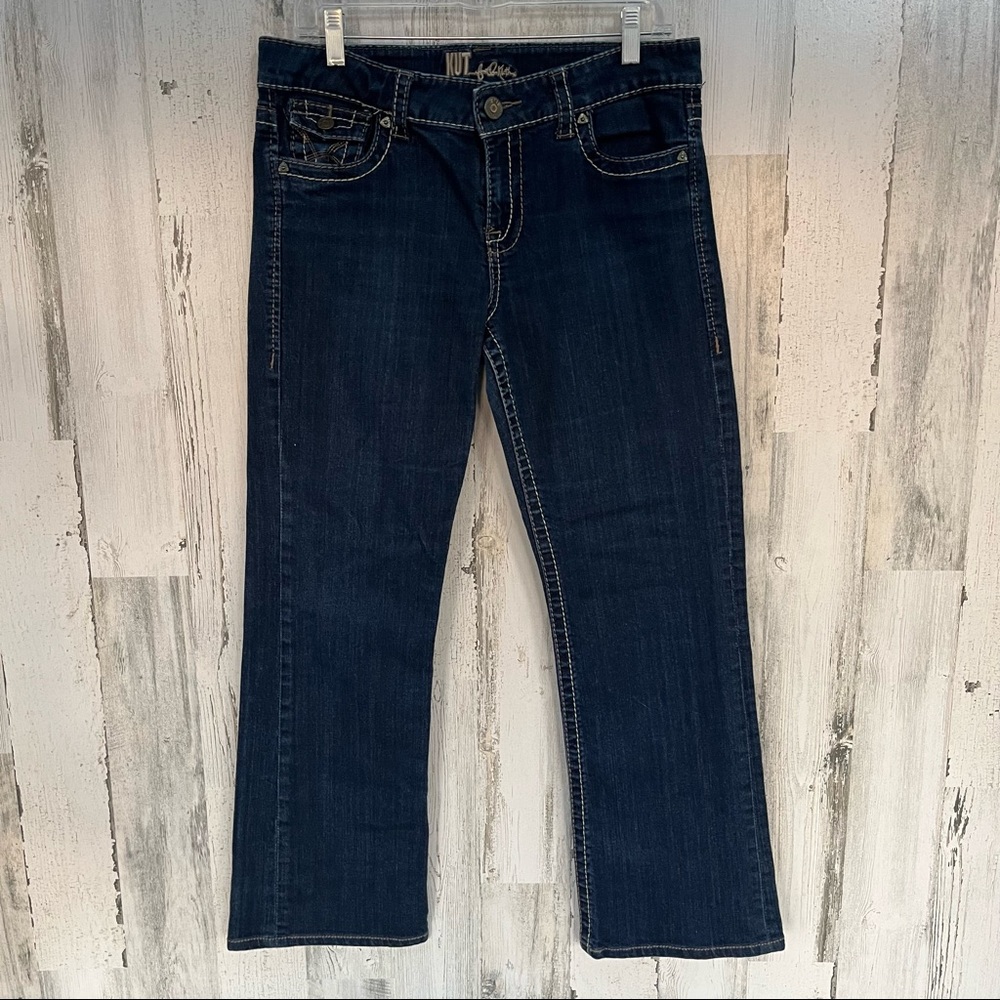 Kut from the Cloth Women’s Boot Cut Jeans Size 10 33X29 Zip & Button Closure